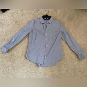 Light grey and white button down dress shirt from Apt. 9, size small